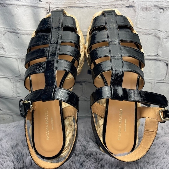 Paloma Barcelo Black Strappy Sandals - Picture 2 of 9